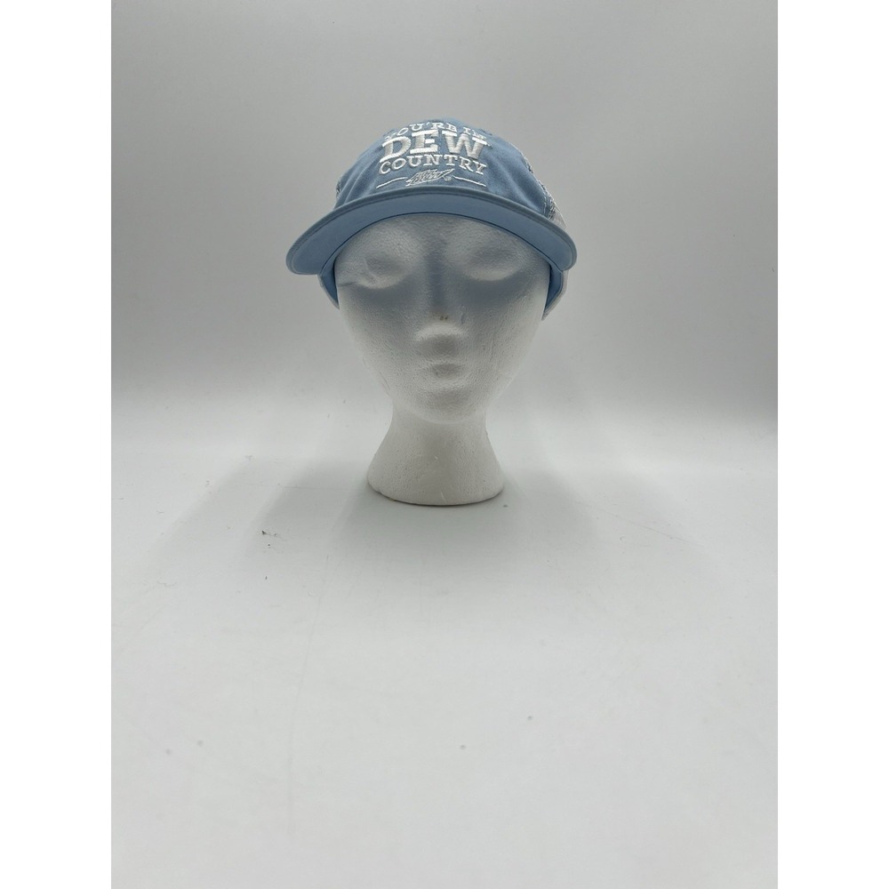 Mountain Dew "You're In Dew Country" Blue & White Mesh Trucker Hat OSFA